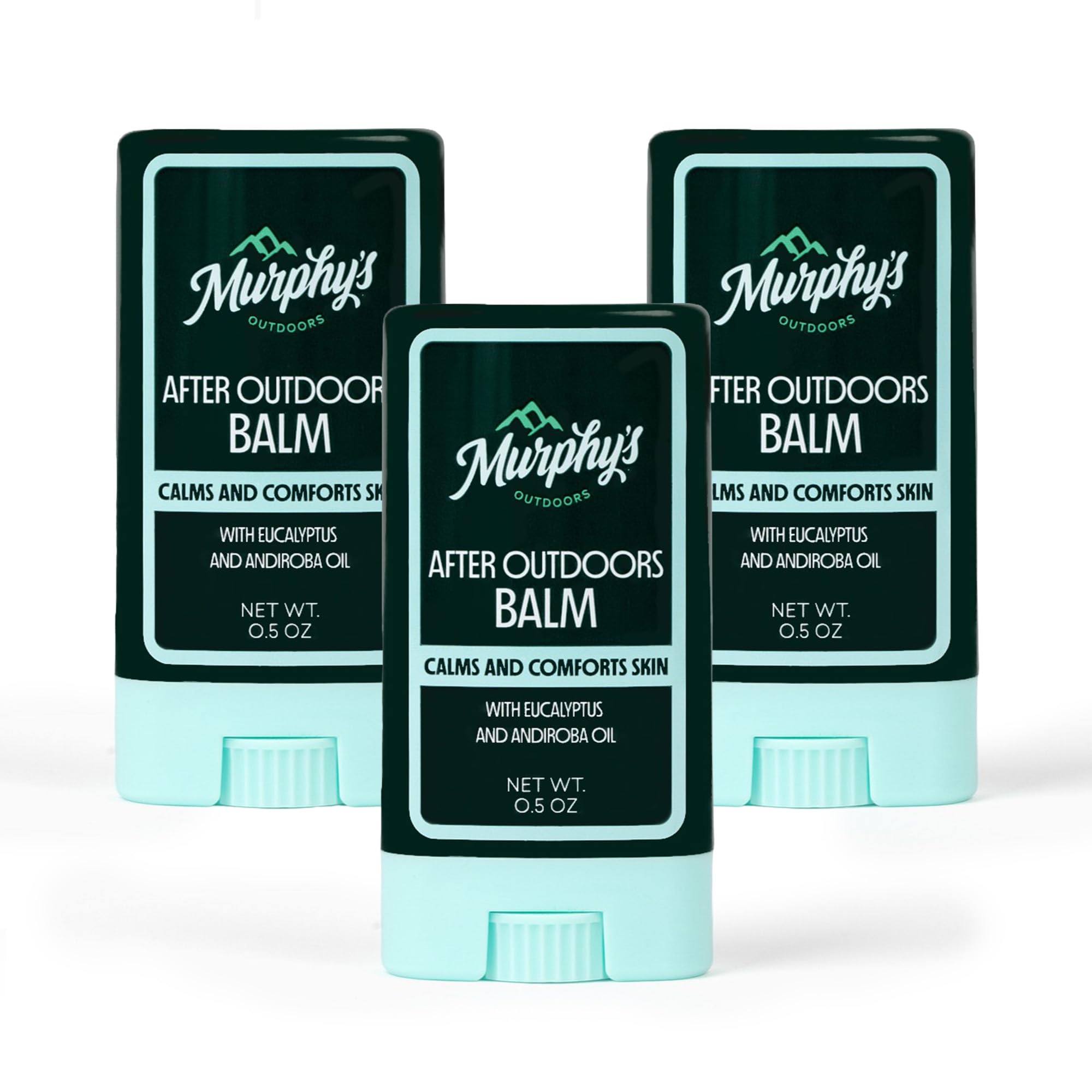 Murphy's Outdoors stick frente mostrando envase práctico y portable