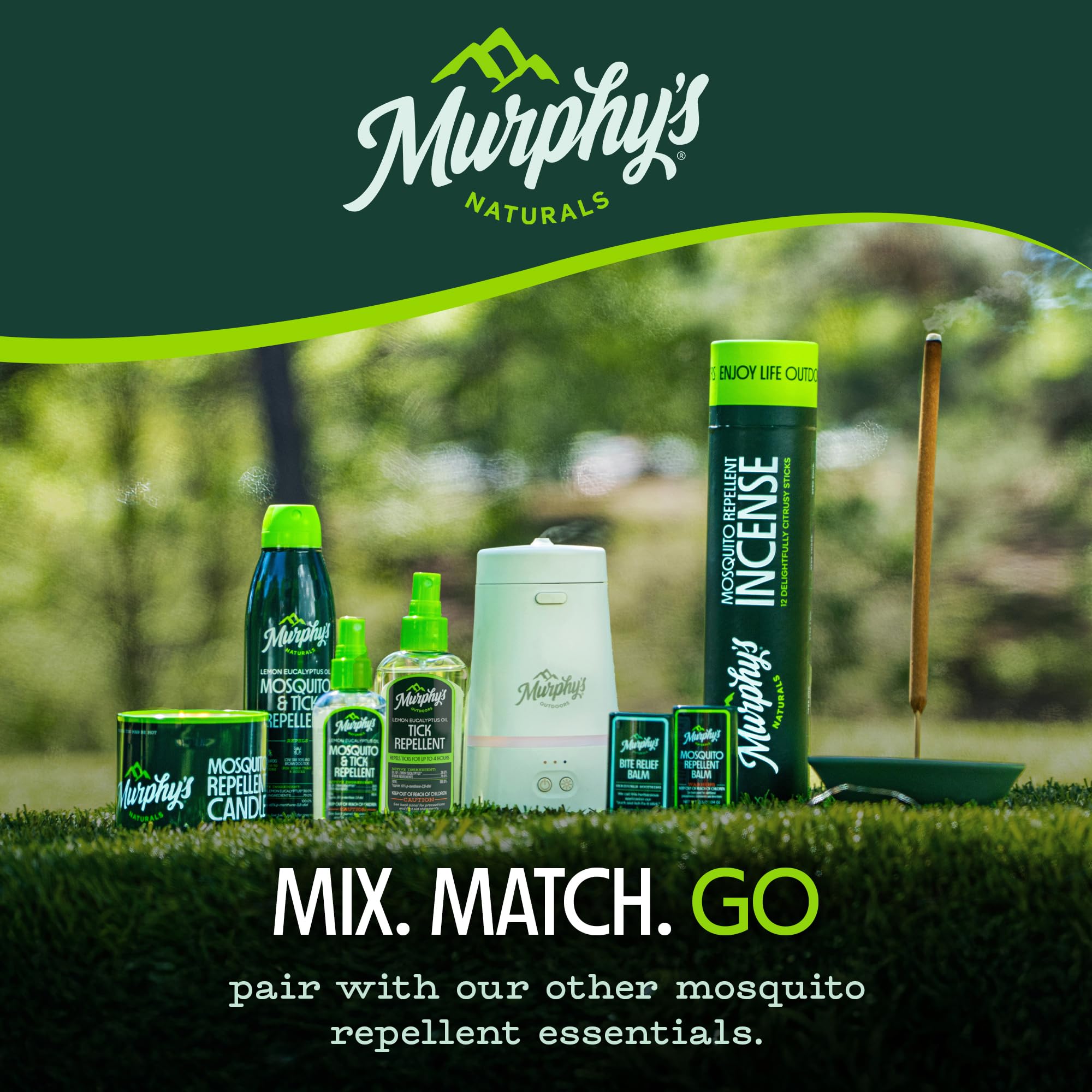 Murphy's Naturals en ambiente de camping, comodidad y protección