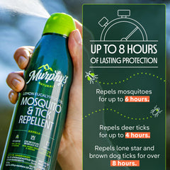Murphy's Naturals atomizador en acción mostrando la niebla fina y aplicación fácil