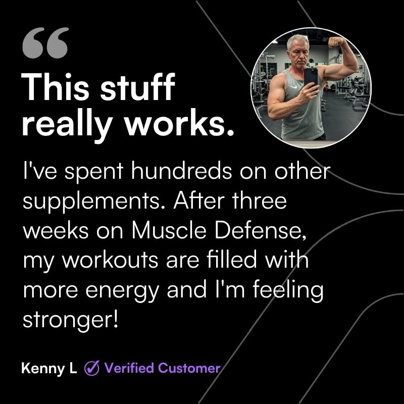 Escena lifestyle con Muscle Defense junto a equipo de entrenamiento para rendimiento