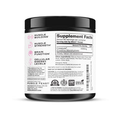 Ambiente de gimnasio y sandía junto a Muscle Feast Creapure sugiere sabor