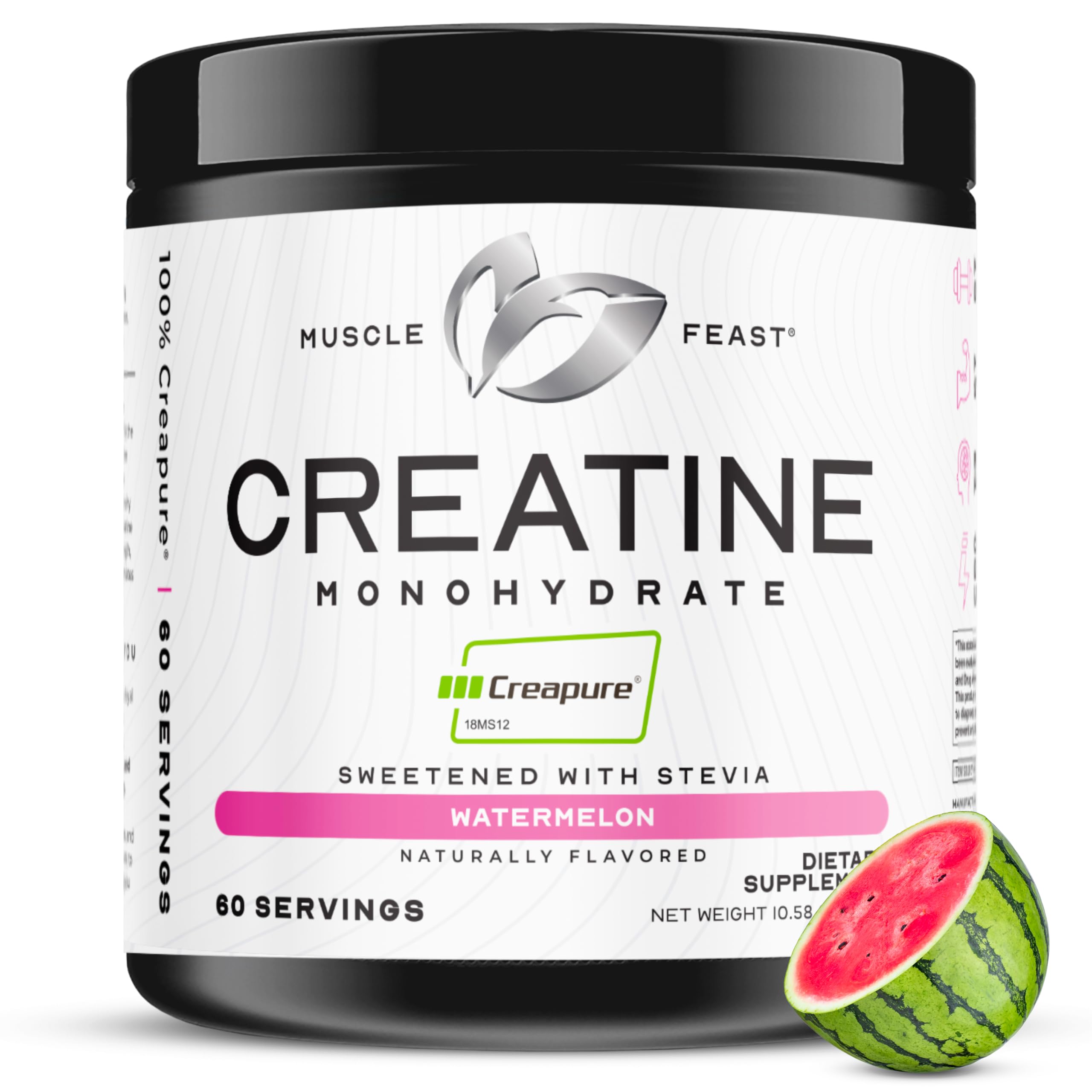 Muscle Feast Creapure envase frontal mostrando presentación y pureza