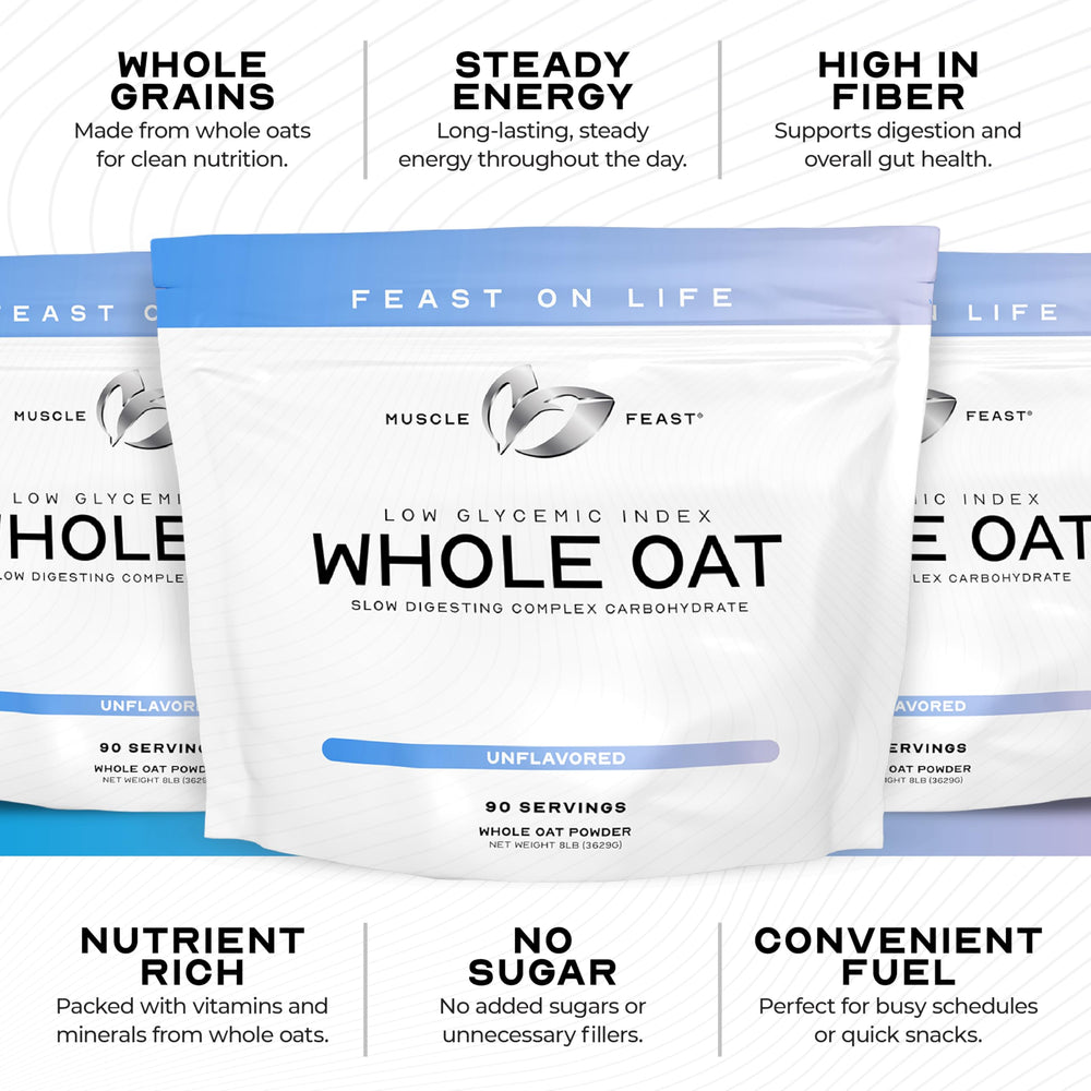 Muscle Feast etiqueta detallada con ingredientes naturales y claridad