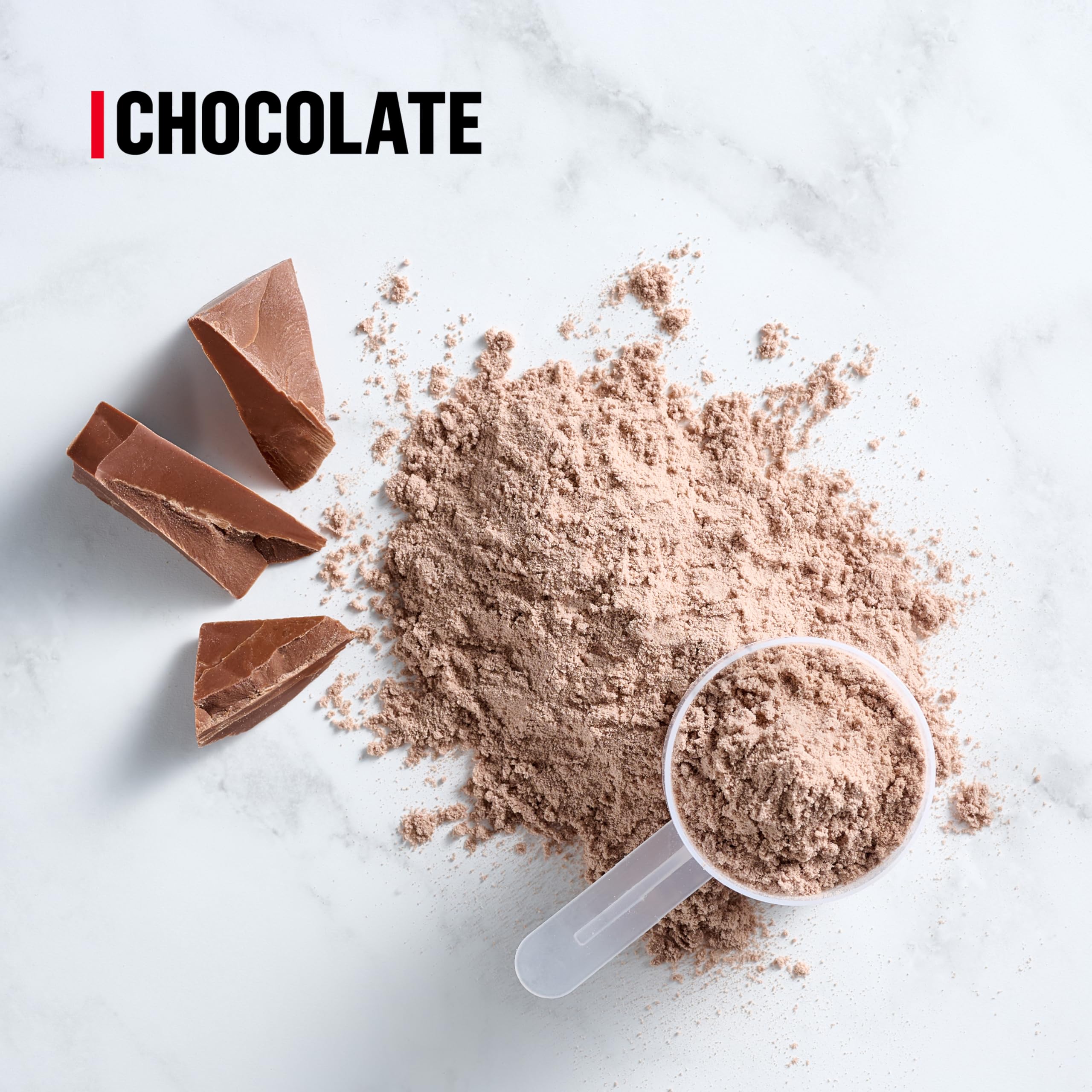 Batido preparado Muscle Milk en vaso listo para consumir, aporta energía