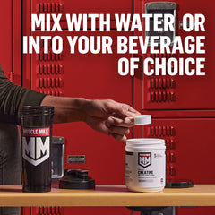 Muscle Milk etiqueta con sello NSF resaltando control de sustancias prohibidas