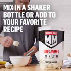 Muscle Milk etiqueta con sello NSF y información nutricional confiable