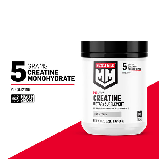 Muscle Milk polvo en cuchara que destaca la textura fina y fácil mezcla