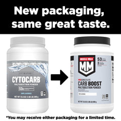 Muscle Milk primer plano de polvo maltodextrina, muestra textura fina y fácil disolución