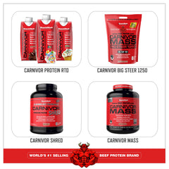 MuscleMeds Carnivor close-up del contenido de creatina y su aporte