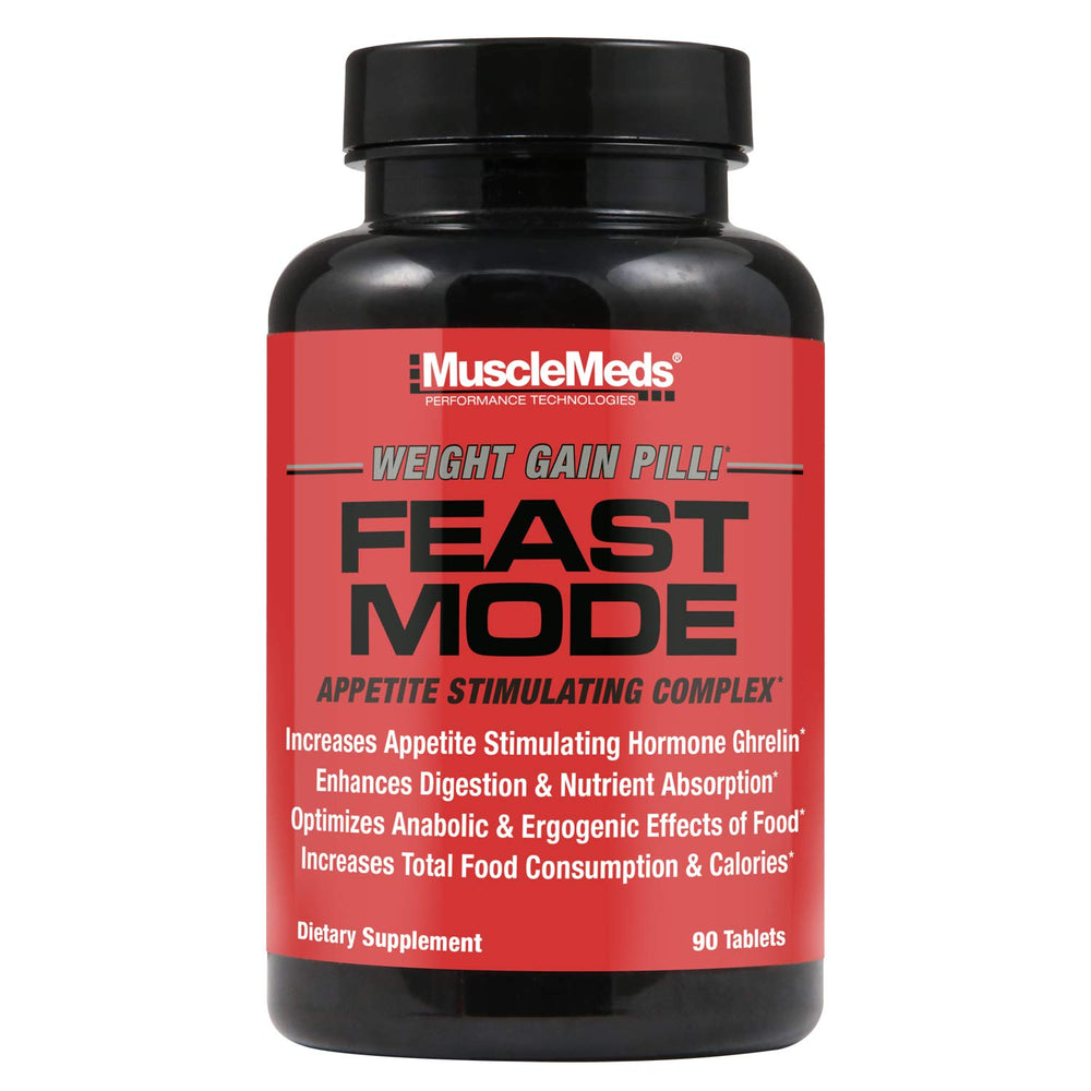 MuscleMeds frasco frontal mostrando etiqueta y cantidad para identificación rápida