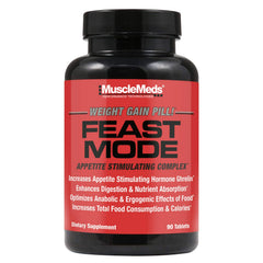 MuscleMeds frasco frontal mostrando etiqueta y cantidad para identificación rápida