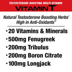 Comparación de tamaño de cápsula de MuscleMeds Vitamin T en mano para escala