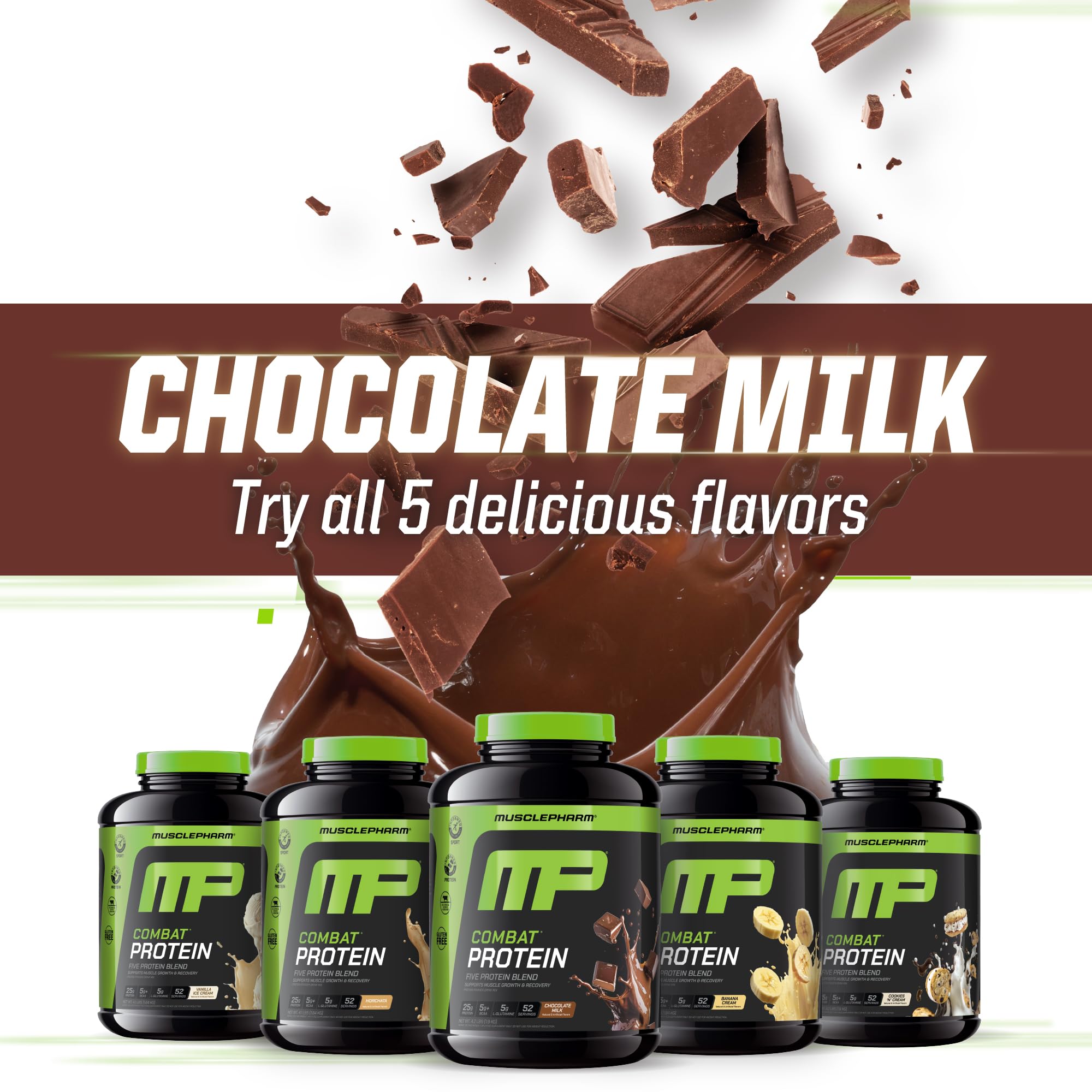 MusclePharm cucharada con polvo lista para medir porciones precisas