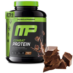 MusclePharm frasco frontal mostrando etiqueta clara y beneficios