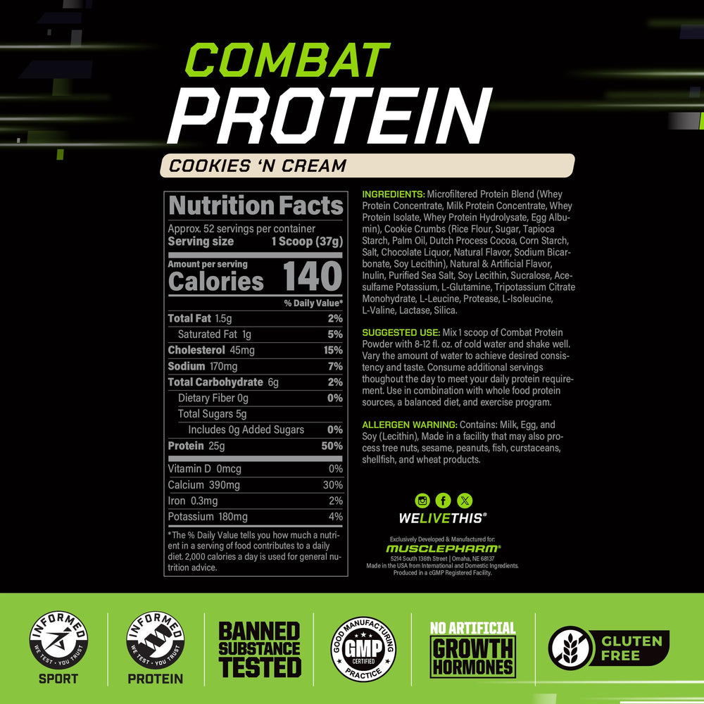 Muscle Pharm cucharada con polvo listo para servir, controla porción exacta