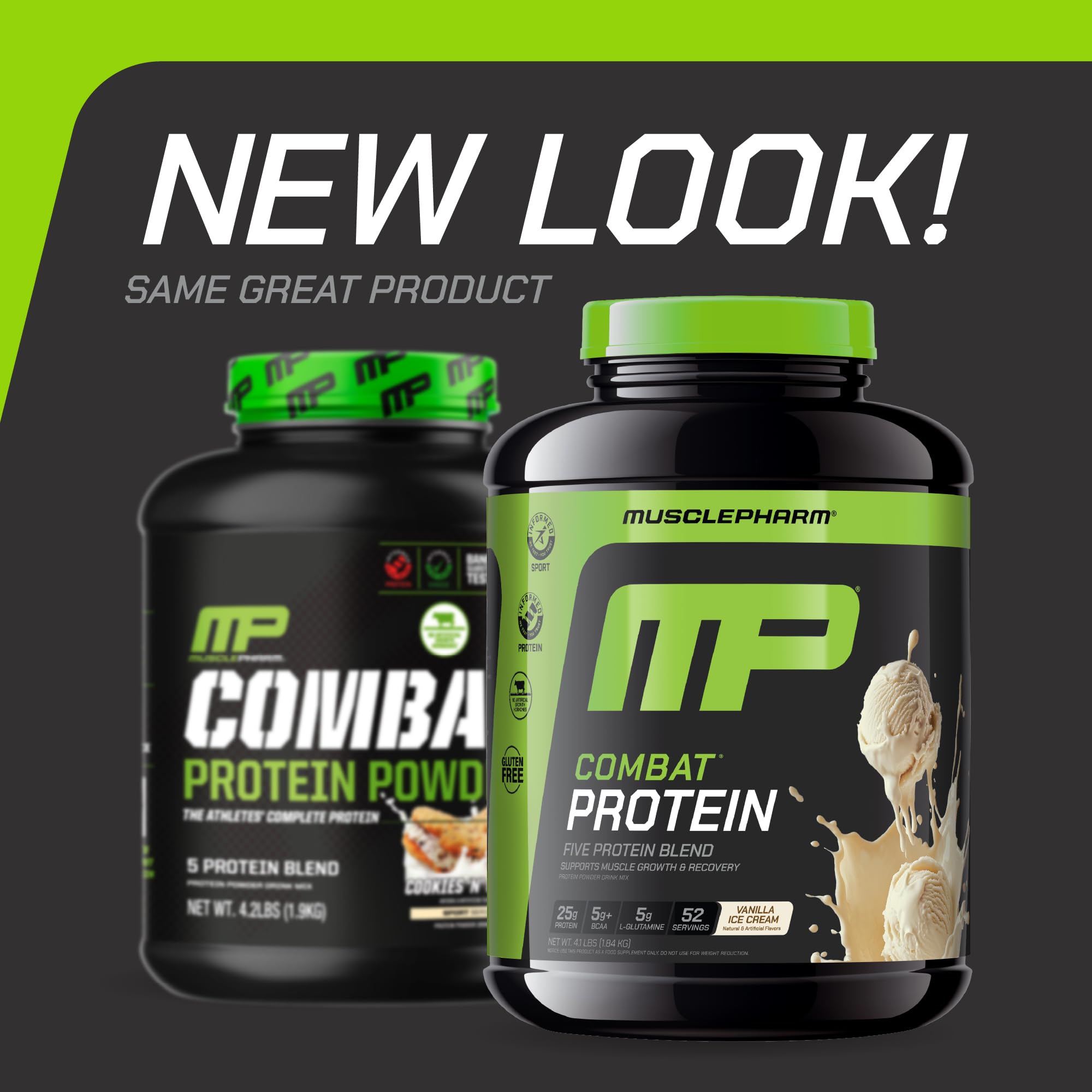 MusclePharm textura del polvo en cuchara, mezcla fina y facilidad de disolución