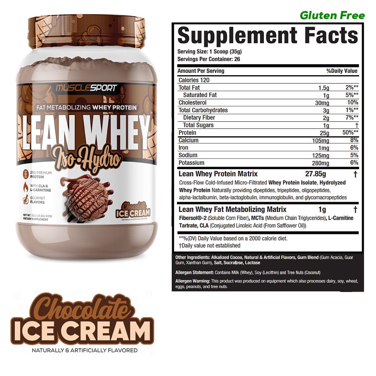 MuscleSport polvo detalle de textura fina mostrando pureza y fácil disolución