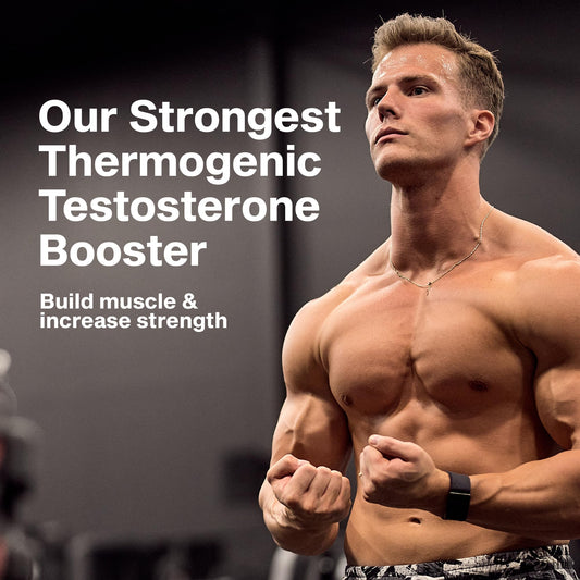 MuscleTech AlphaTest cápsulas mostrando textura y tamaño para dosificación