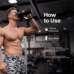 MuscleTech comparación de tamaño del envase en mano para referencia de 3 lb