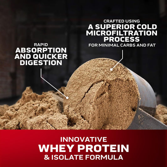 MuscleTech polvo cremoso textura fina para mezcla rápida y sin grumos