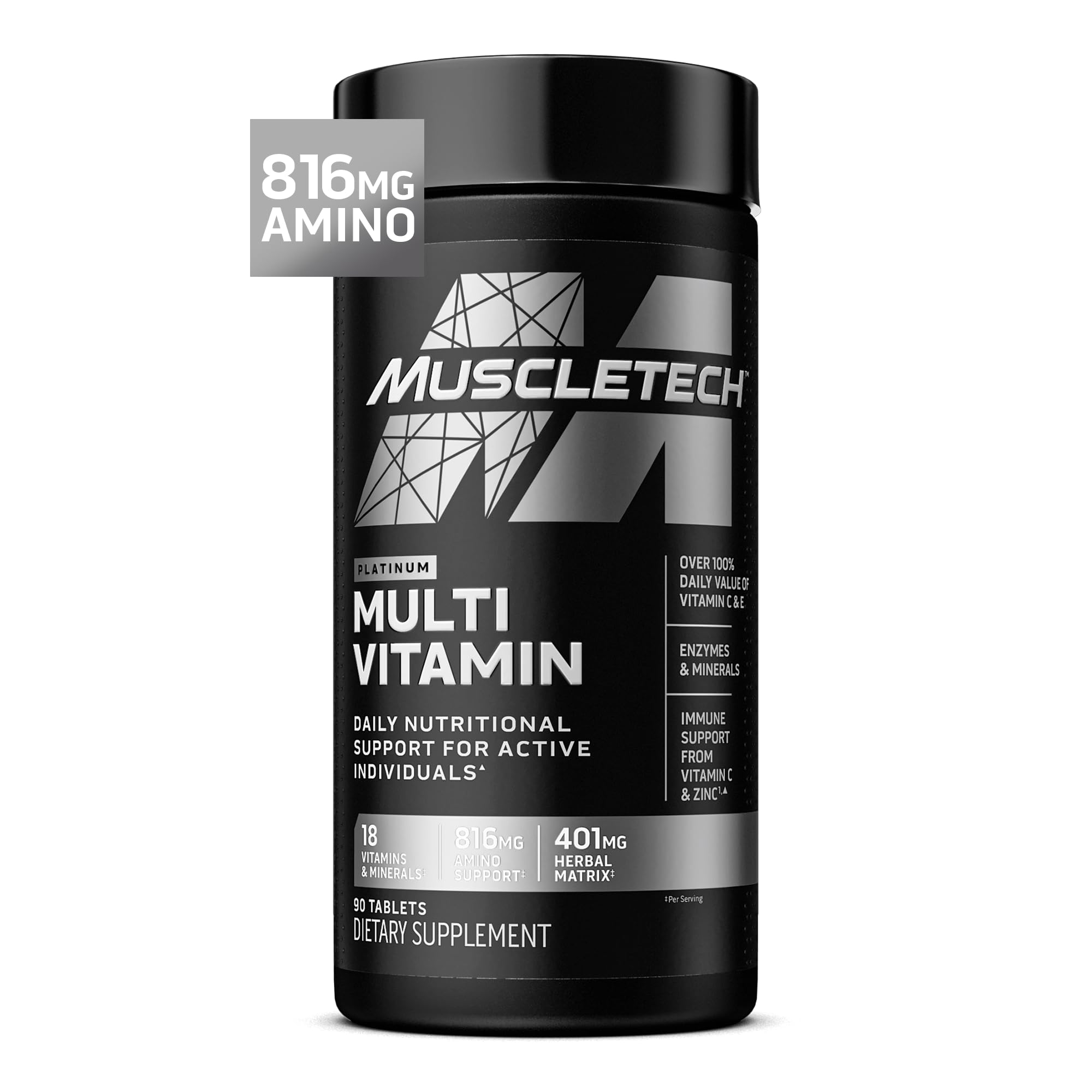 MuscleTech envase frontal mostrando diseño y beneficios principales