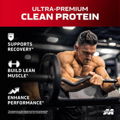 MuscleTech batido servido en vaso mostrando aspecto cremoso y sabor