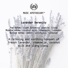 Muse Apothecary ambientación en dormitorio transmitiendo un espacio relajante