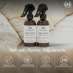 Muse Apothecary tamaño 8 oz junto a objetos para referencia clara