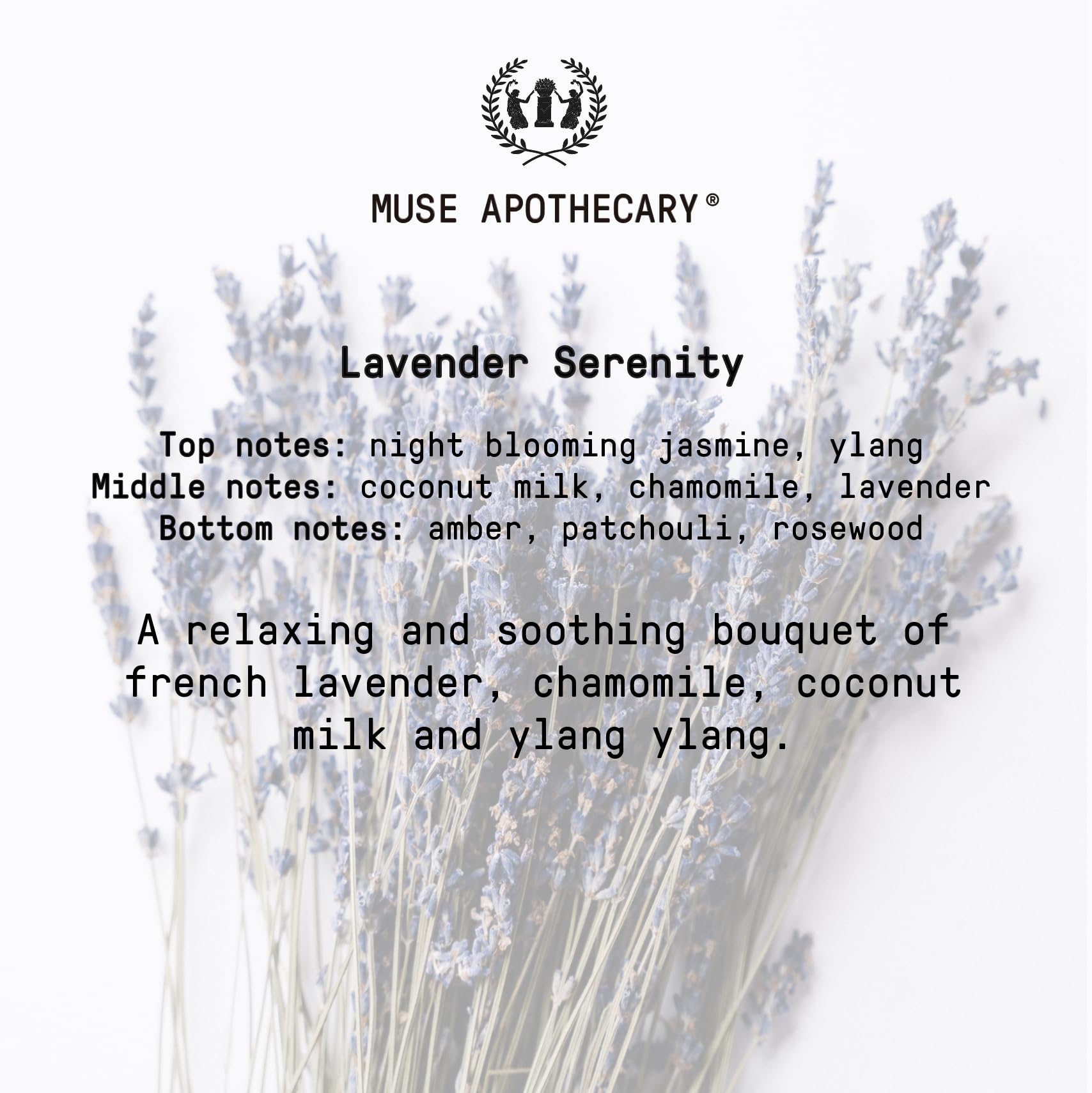 Muse Apothecary ambiente de dormitorio mostrando efecto reconfortante