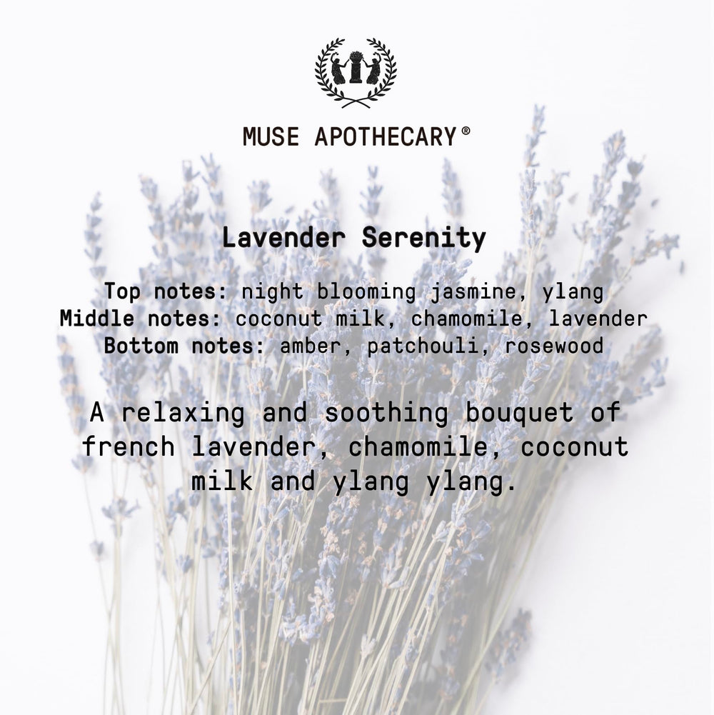 Muse Apothecary ambiente de dormitorio mostrando efecto reconfortante