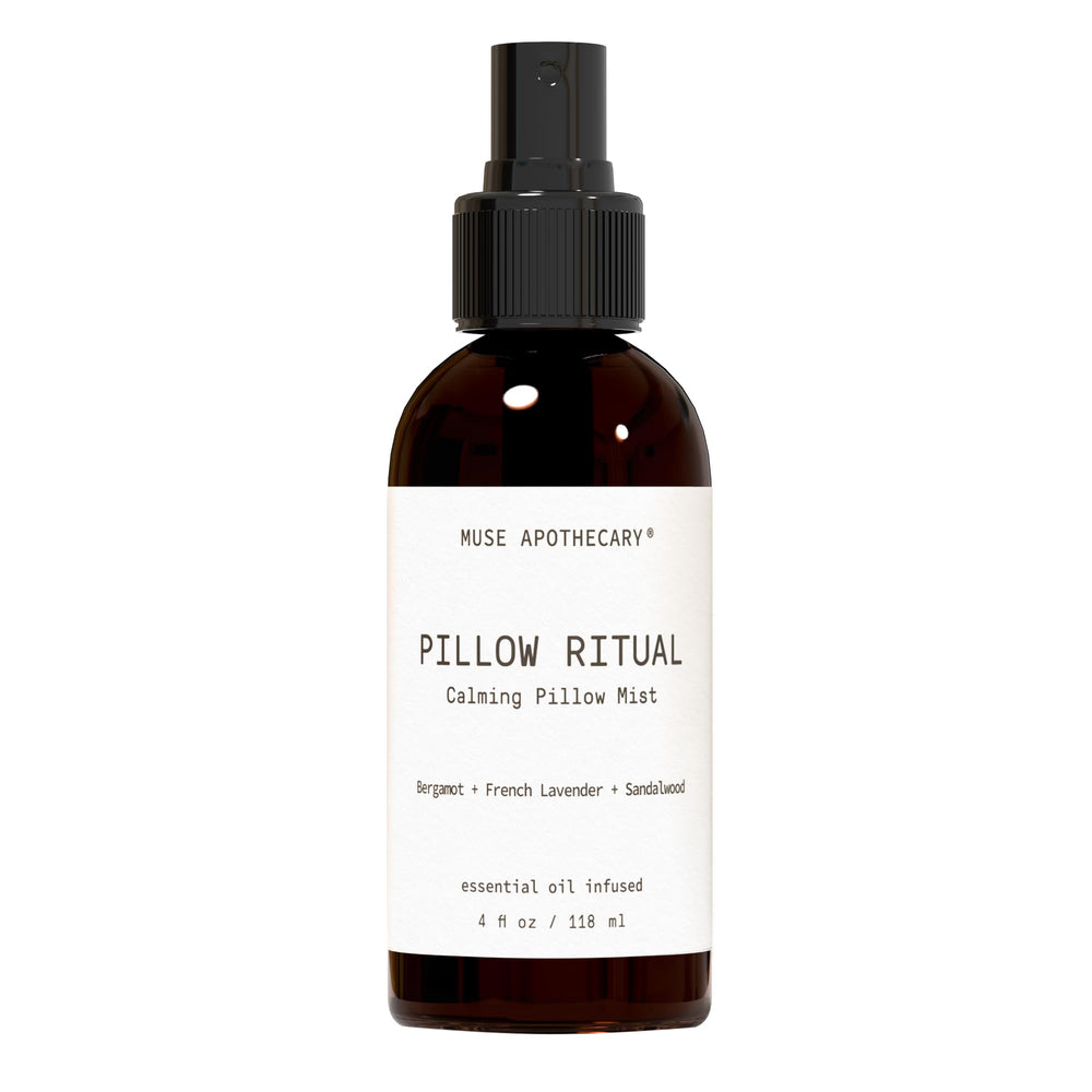 Muse Apothecary botella frontal que muestra el diseño y aroma