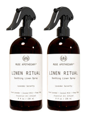 Muse Apothecary spray frontal mostrando diseño y beneficio relajante