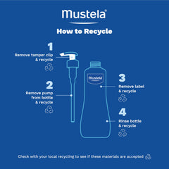 Mustela botella junto a una regla para comparar tamaño práctico