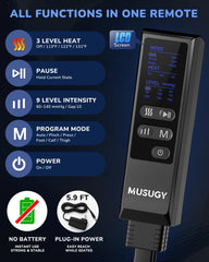 Musugy comparación con mano para mostrar tamaño y portabilidad práctica