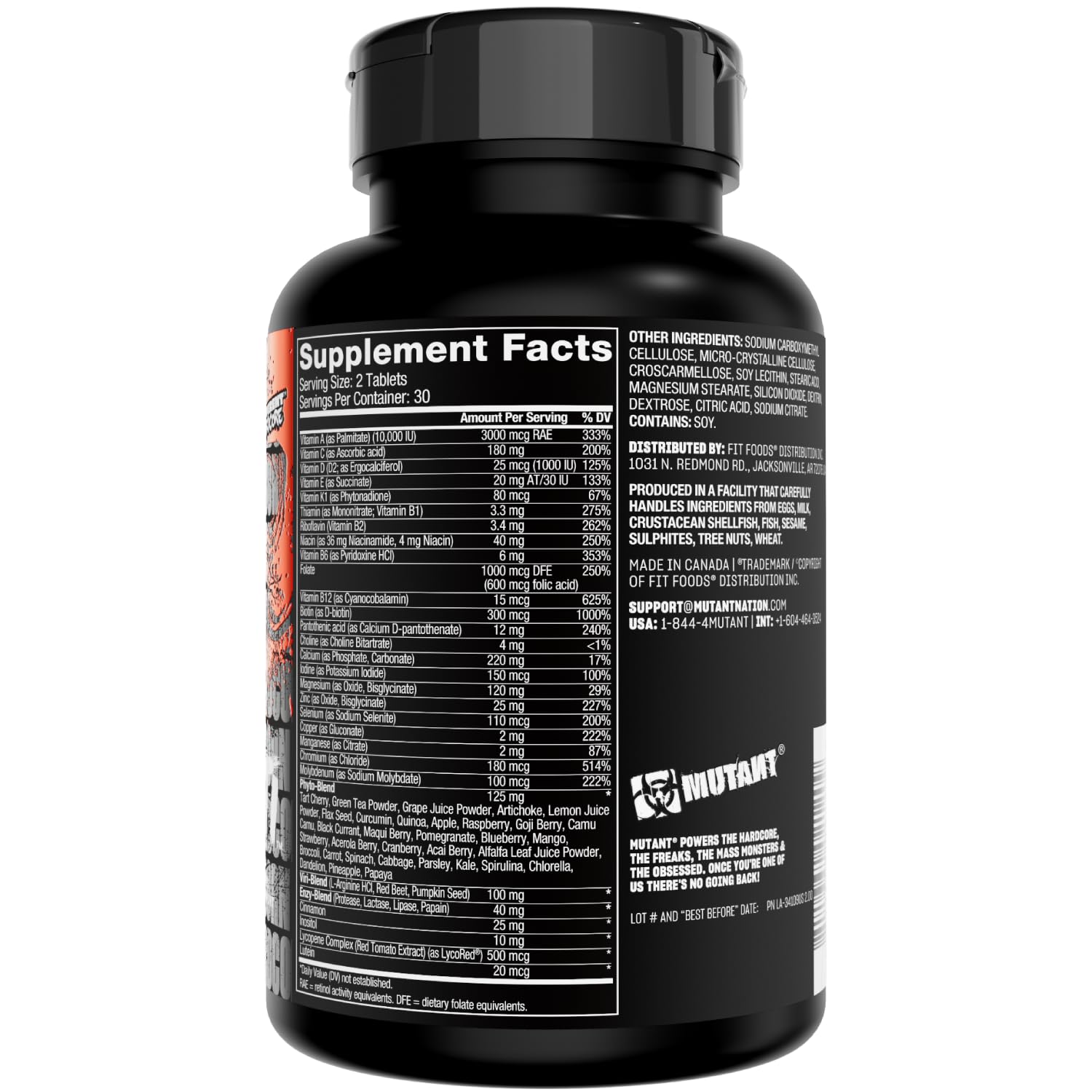 Mutant Multi en ambiente de gimnasio sugiere uso por levantadores