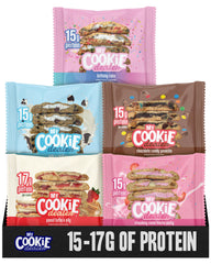 My Cookie Dealer frente del paquete mostrando la variedad y conveniencia