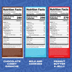 My Cookie Dealer disposición de sabores para comparar opciones gustativas