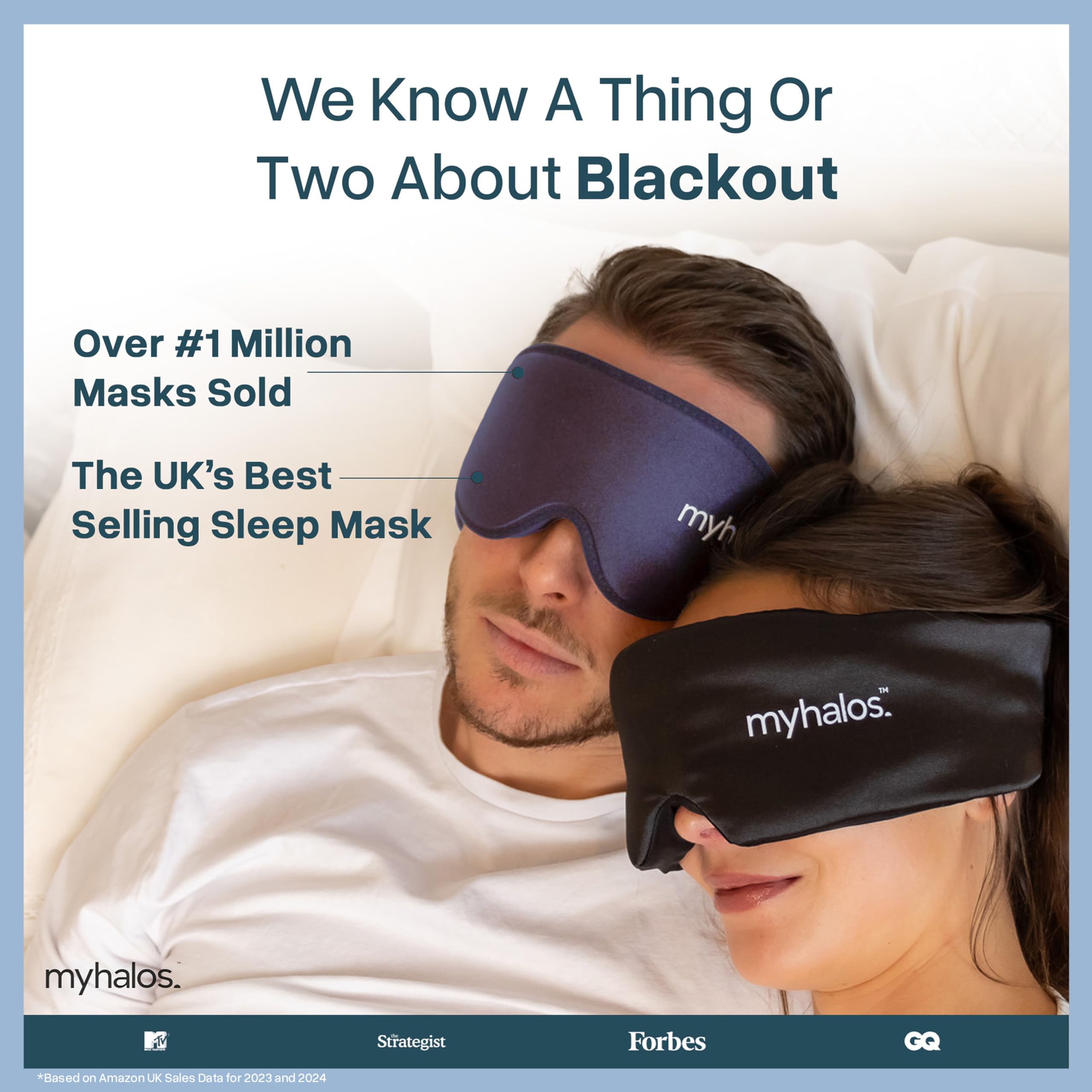 myhalos persona usando la máscara durante un vuelo para dormir mejor