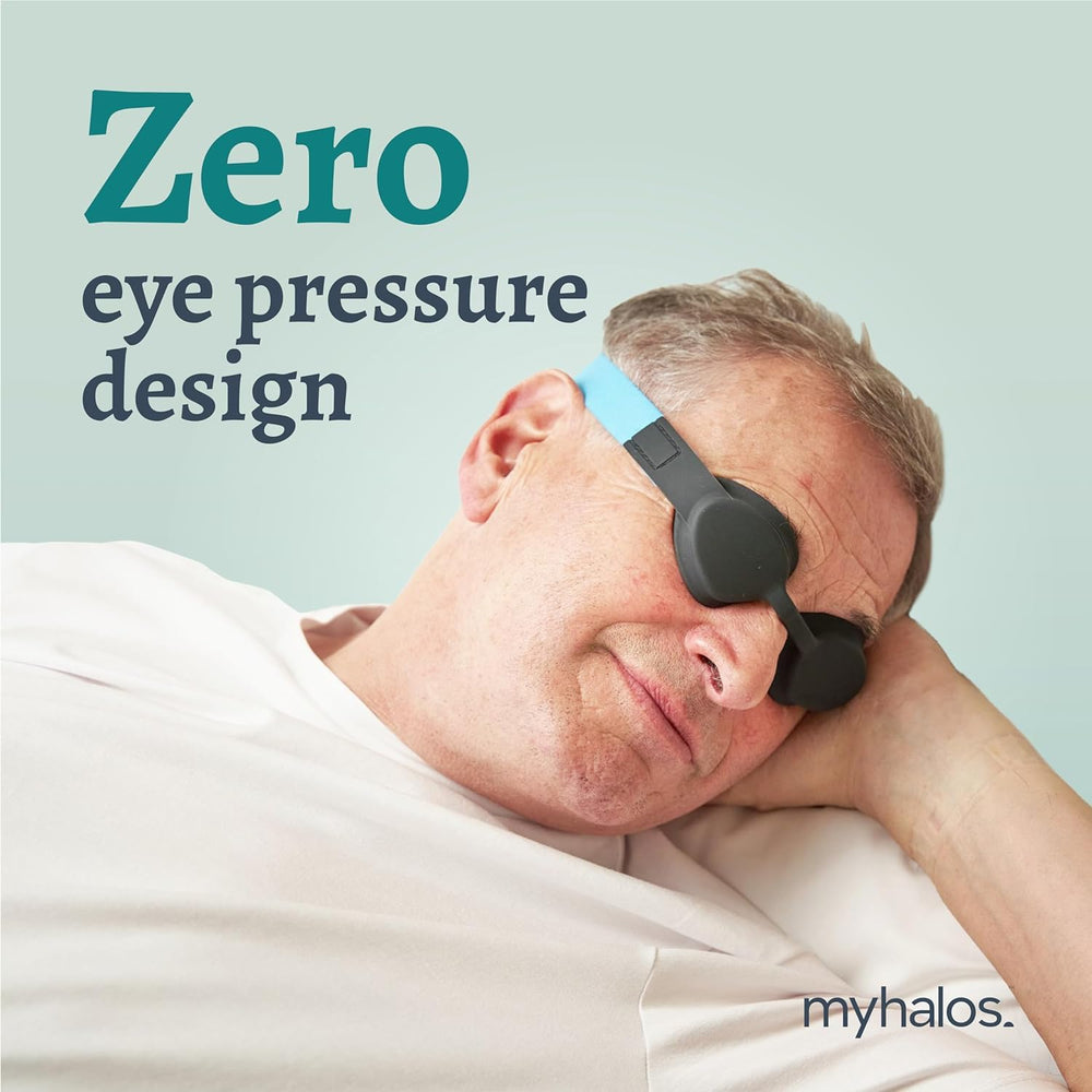 myhalos persona durmiendo mejora confort ocular
