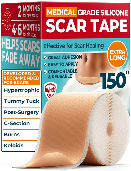 MYHELP rollo frontal mostrando dimensiones y largo para cobertura extensa