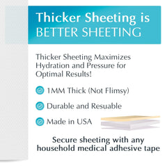 MyNewGel comparación de tamaño junto a regla, dimensiones 1x6 pulgadas claras