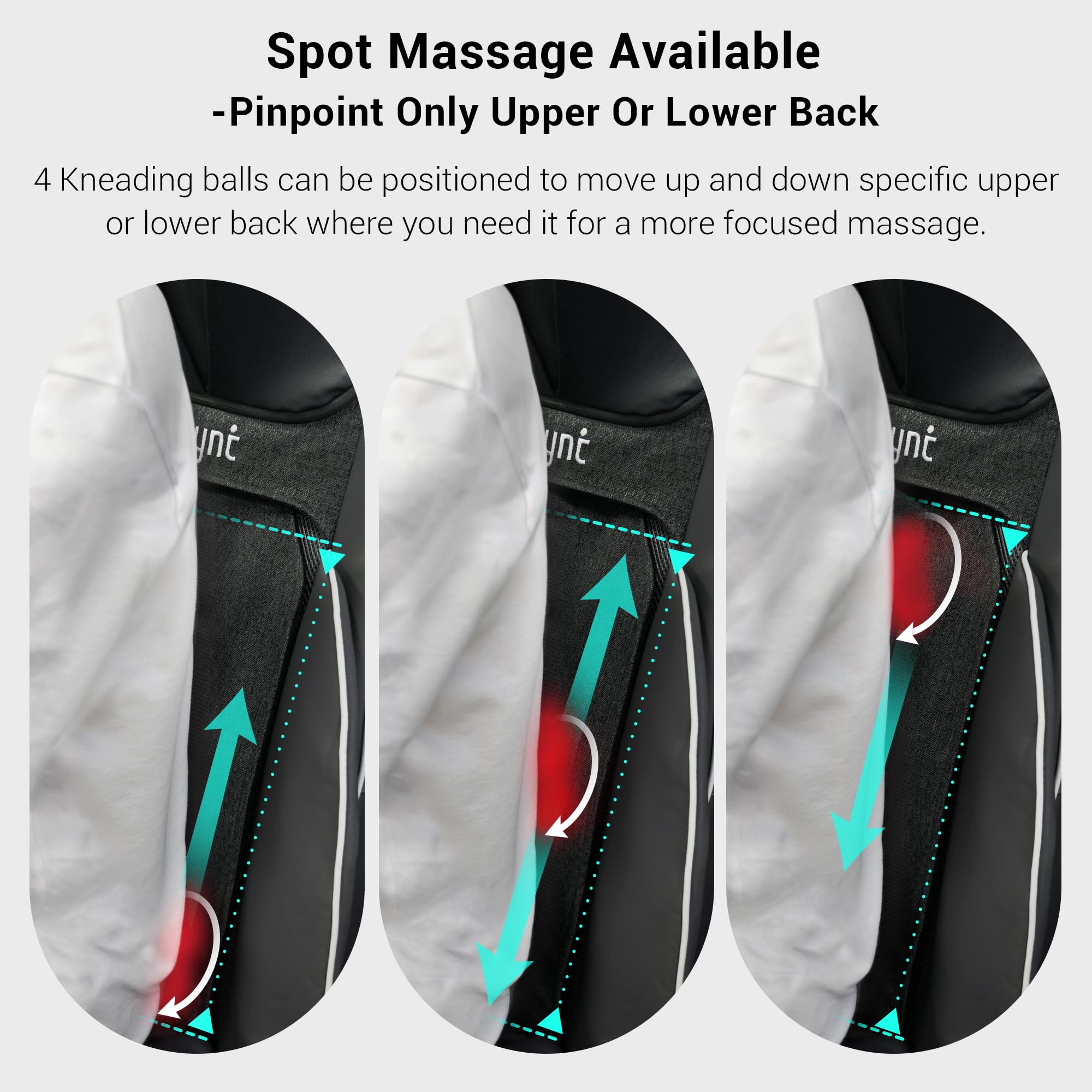 Mynt masajeador plegado listo para guardar, diseño portátil y fácil de mover