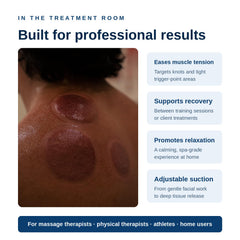 Myofascial Releaser variedad de tamaños de copas para zonas grandes y pequeñas