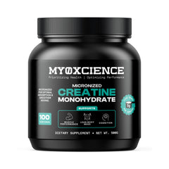 MYOXCIENCE bote frontal mostrando el envase y beneficios de rendimiento