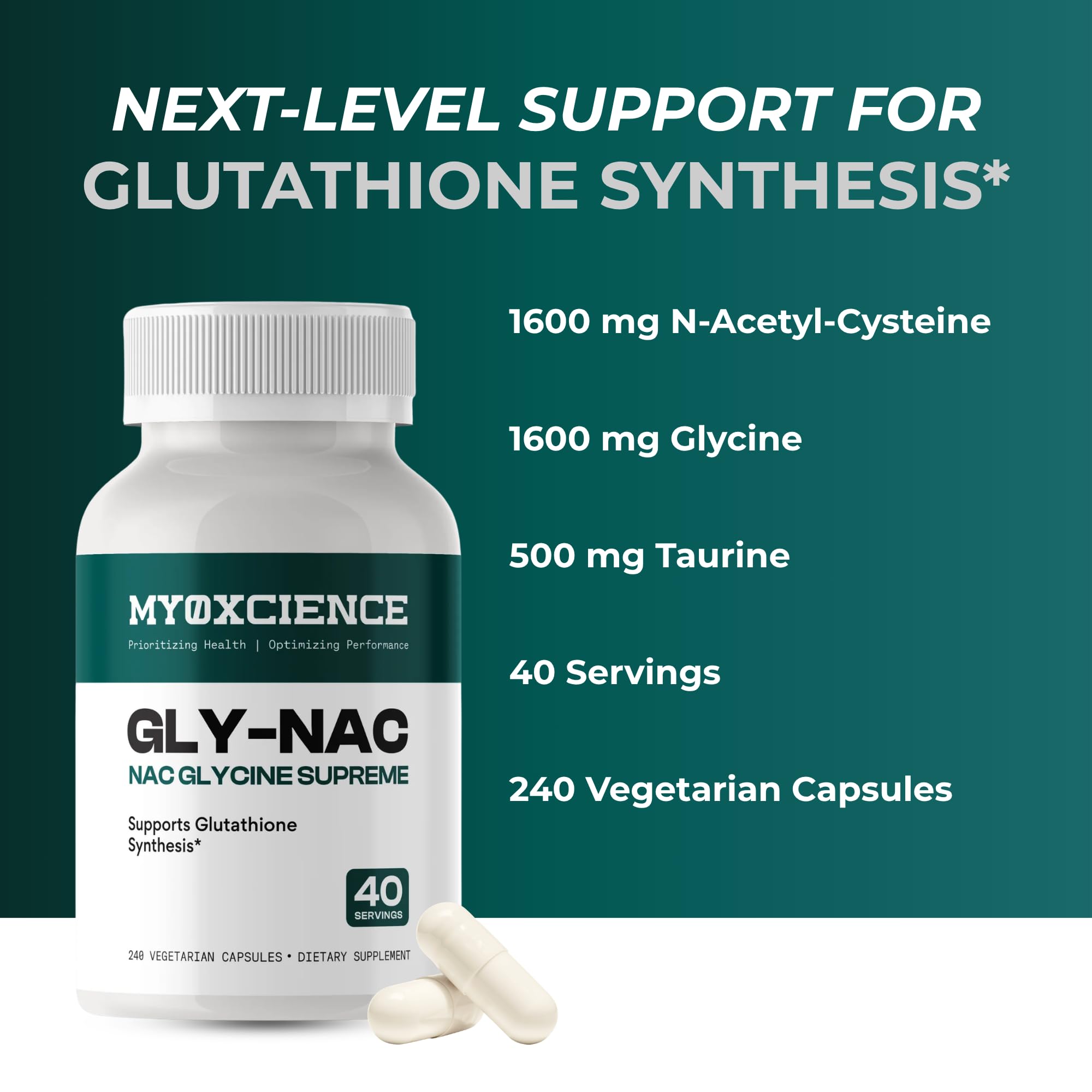 MYOXCIENCE primer plano de cápsula para ver textura y calidad