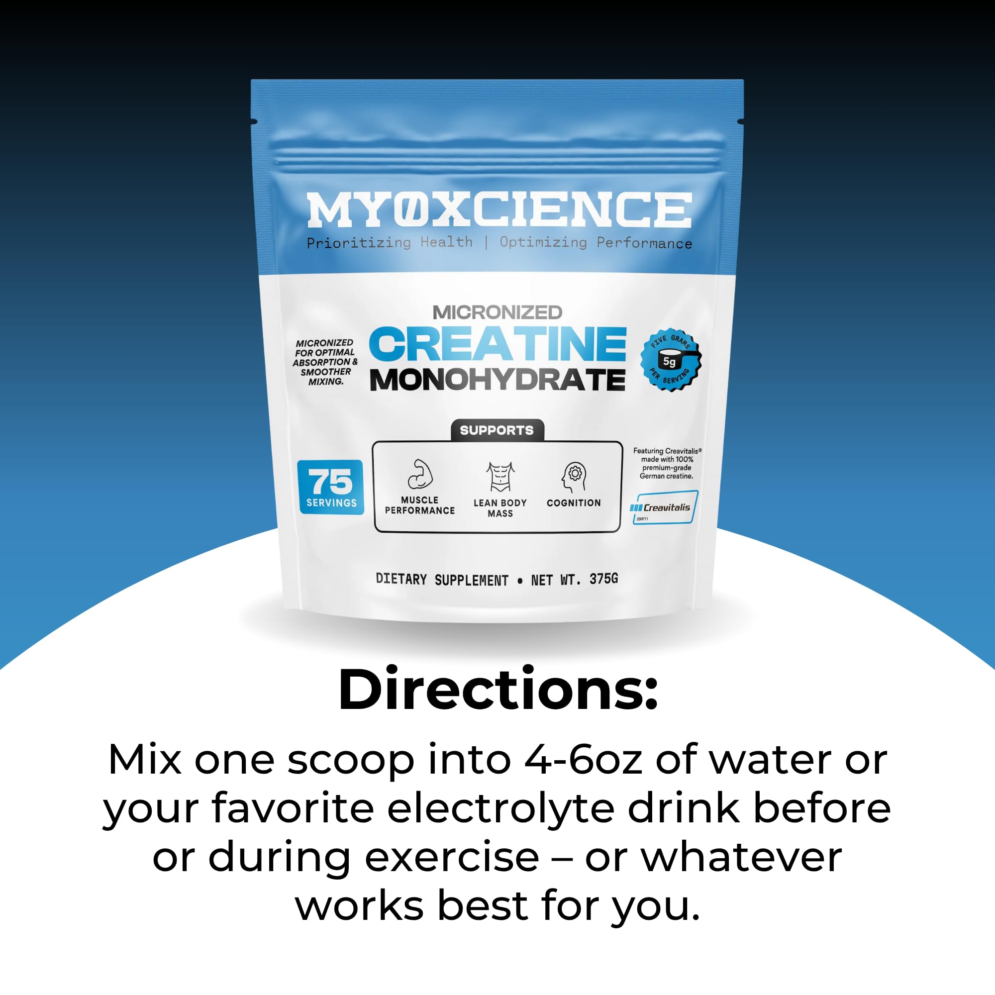 MYOXCIENCE producto en gimnasio apoyando fuerza y rendimiento activo