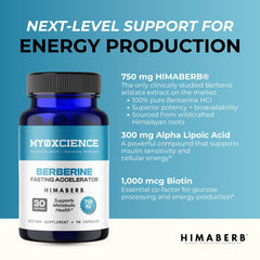 MYOXCIENCE etiqueta nutrimental con ingredientes y pureza visible