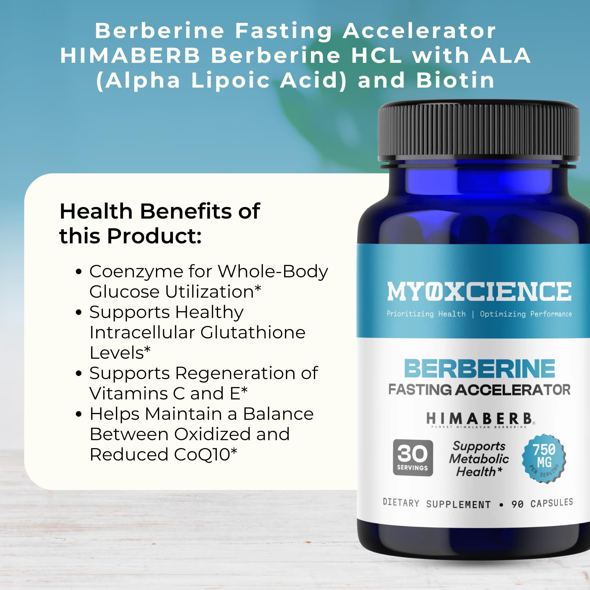 MYOXCIENCE combinación de ALA y biotina destacando sinergia