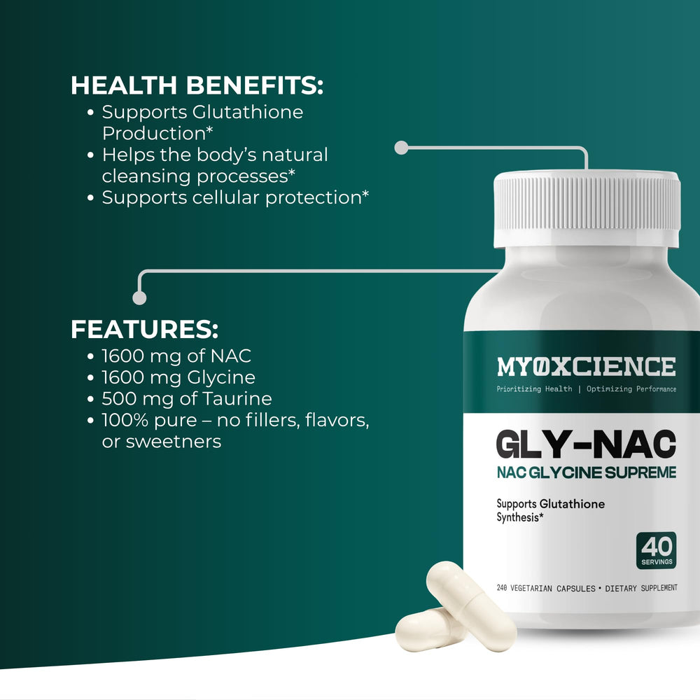 MYOXCIENCE frasco abierto con cápsulas para verificar cantidad