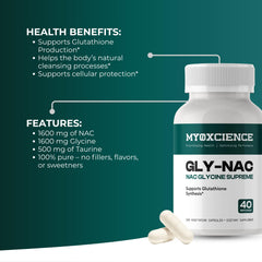 MYOXCIENCE frasco abierto con cápsulas para verificar cantidad